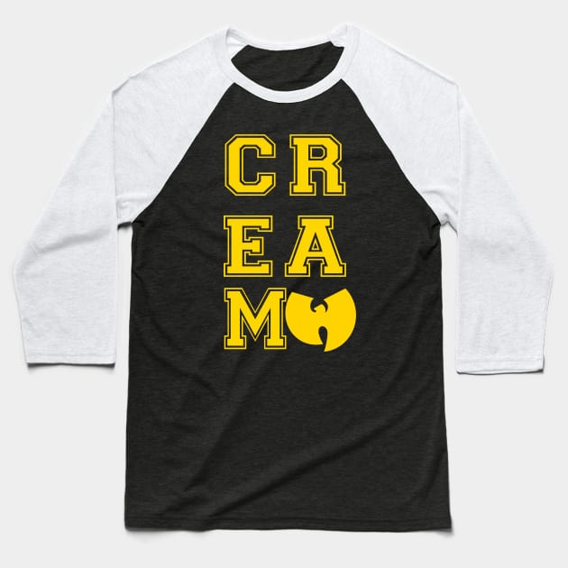 Cream wutang Baseball T-Shirt by One line one love